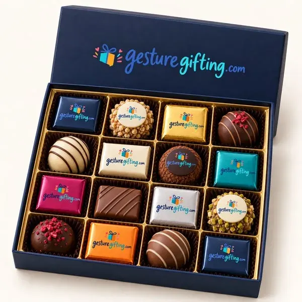 Assorted Chocolate Box 16 pcs with your logo