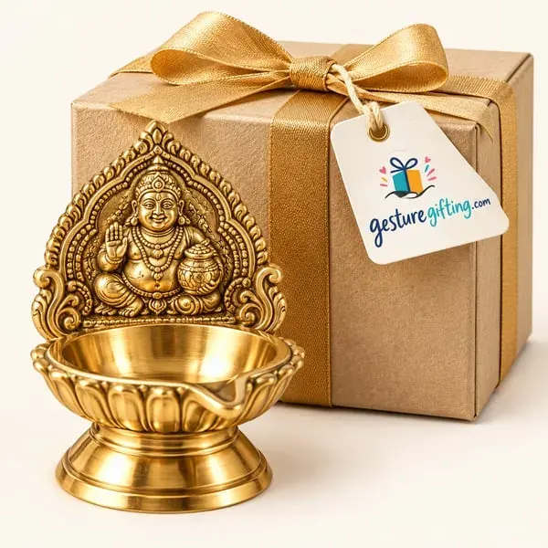 Brass Kuber Diya with your logo