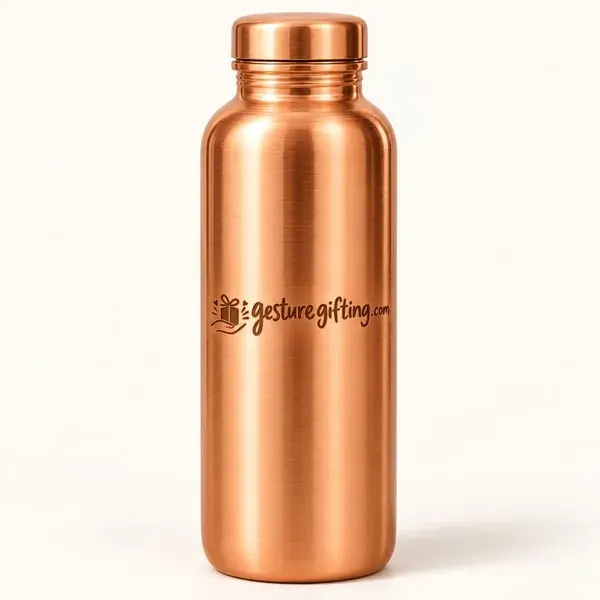 Copper Water Bottle 1 L with your logo