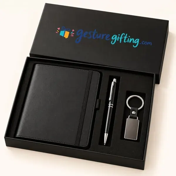 Diary, Pen & Keychain Set with your logo