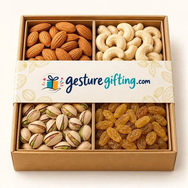 Dry Fruit Box 4 Compartment with your logo
