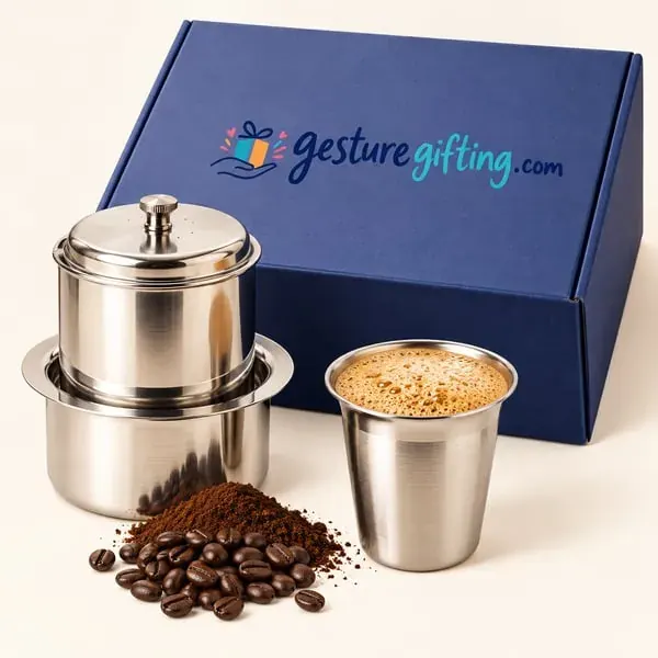 Filter Coffee Steel Set with your logo