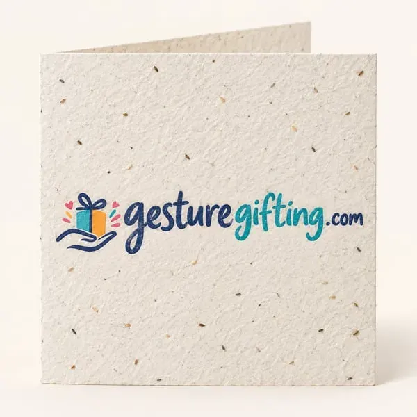 Seed-paper Greeting Card with your logo